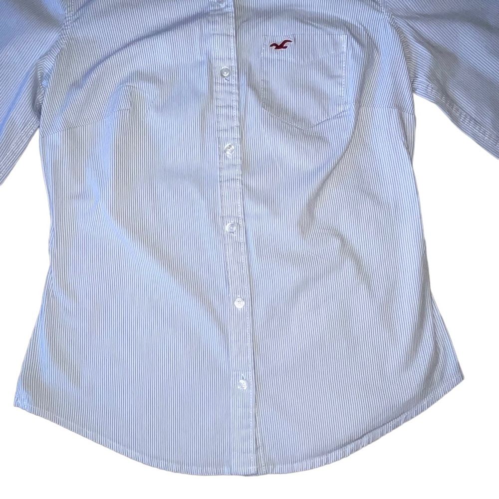 Hollister Stretch Oxford Shirt - Picture 3 of 14